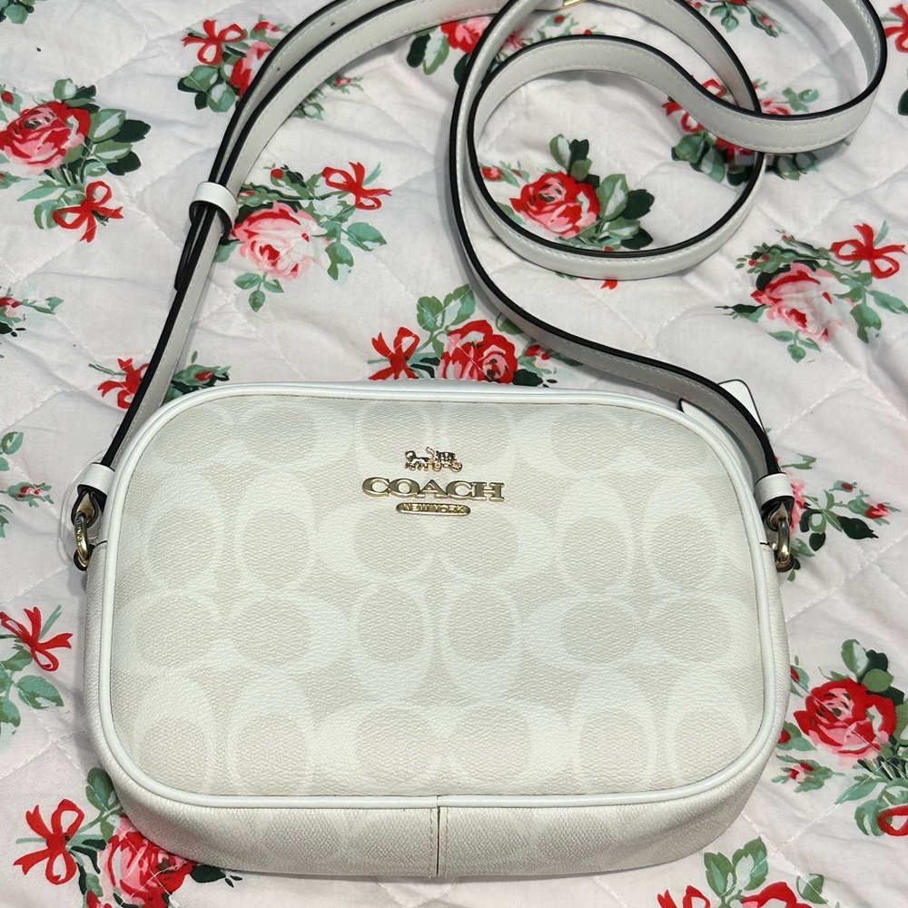 Coach Mini Camera Bag with Signature Canvas